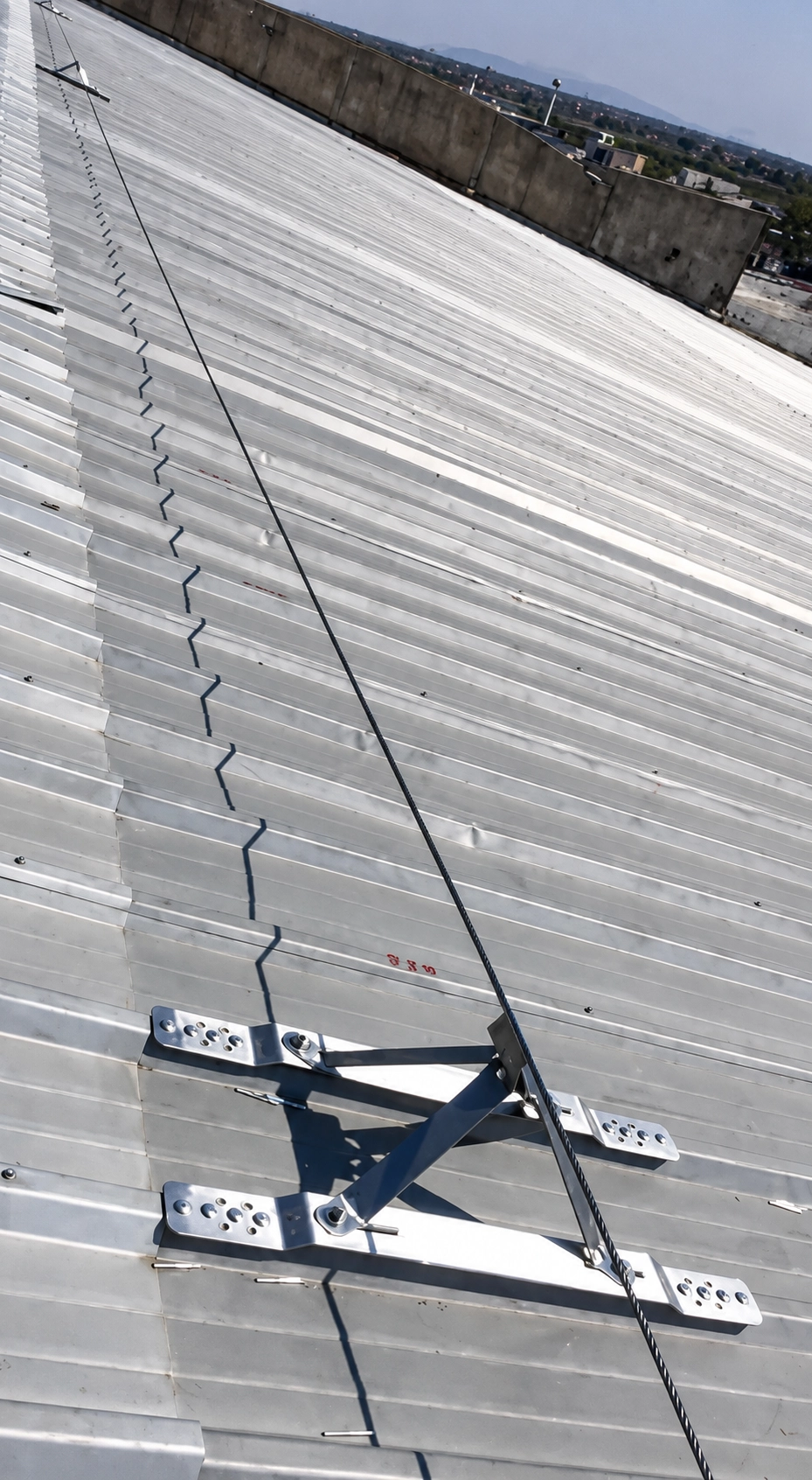 Roof post line installation